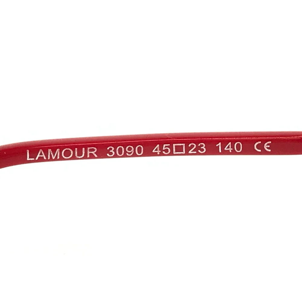BOZ by J.F. Rey Eyeglasses Frames LAMOUR 3090 Shiny Red Taupe Oval 45-23-140